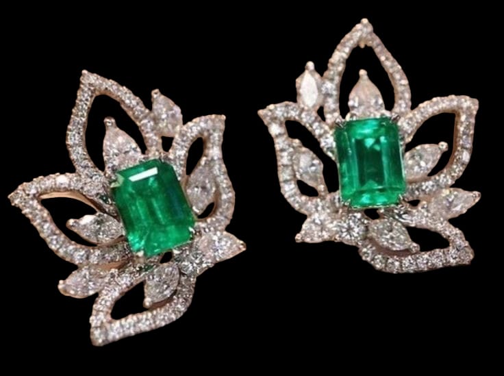 Enchanting Emerald Diamond Earrings Collection