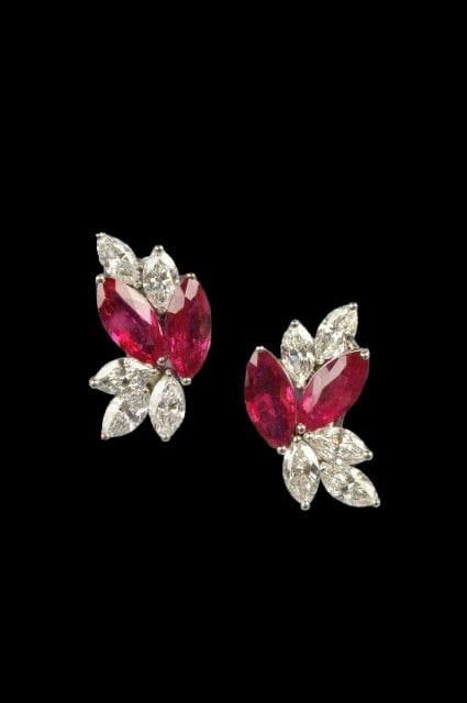 Ruby Radiance Diamond Earrings Collection